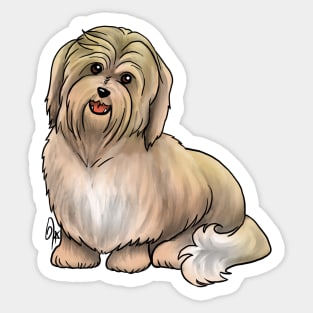 Dog - Havanese Dog - Cream Sticker